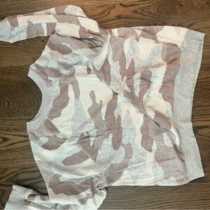Camo Print Sweater